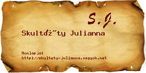 Skultéty Julianna névjegykártya